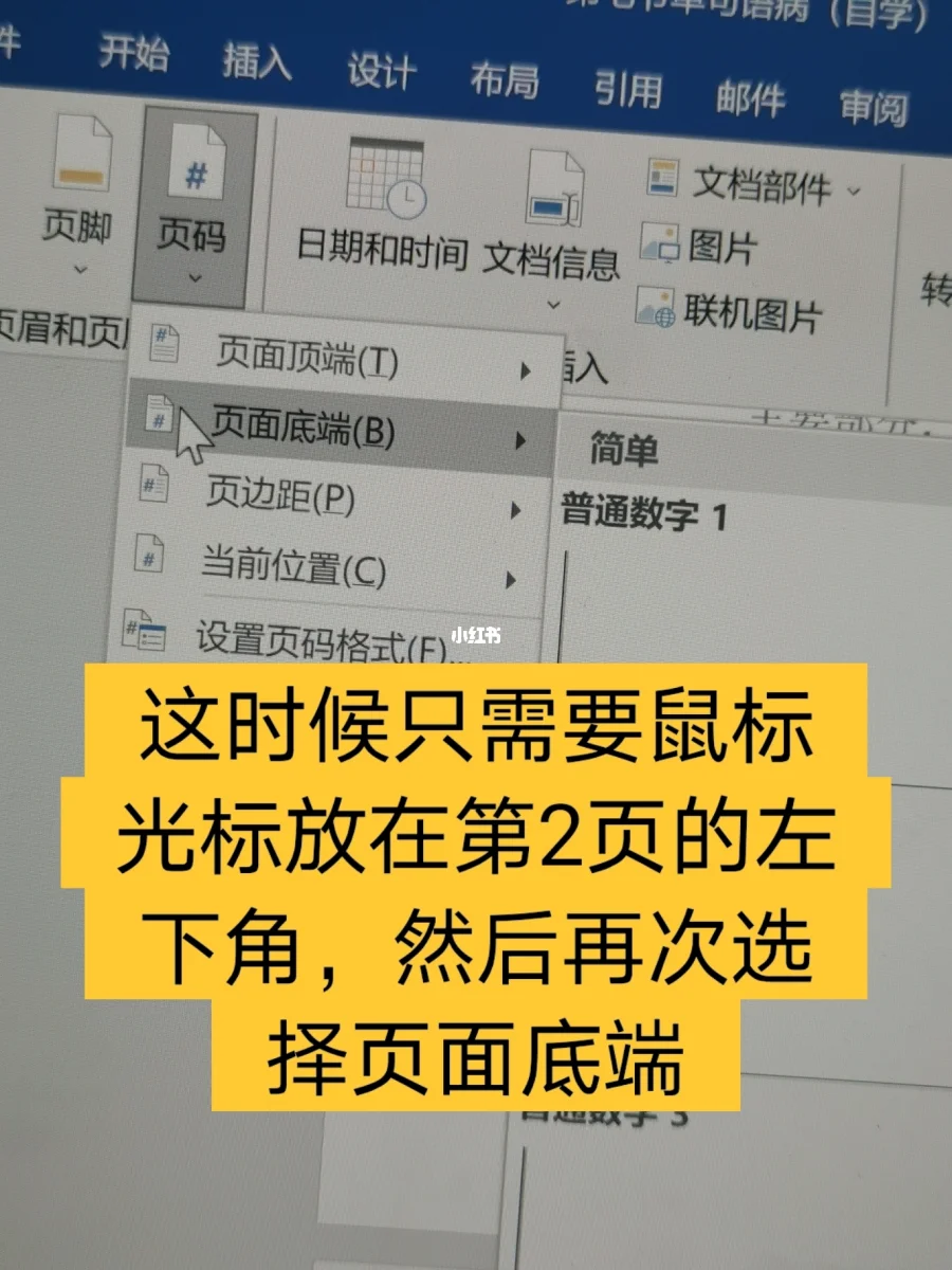 从第二页开始设置页码1_设置页码当前页开始_设置启始页码